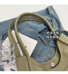 Plain Nylon Tote Bag