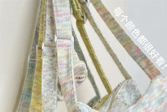 Patterned Crossbody Bag / Bag Charm / Coin Purse / Set