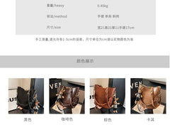 Faux Leather Bucket Bag + Bag Charm