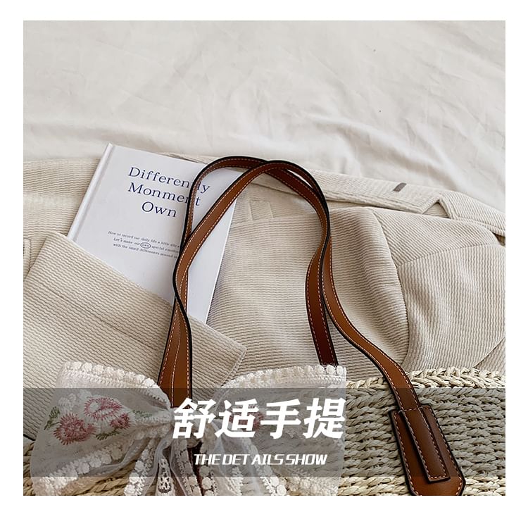 Woven Tote Bag + Scarf
