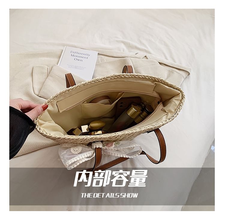 Woven Tote Bag + Scarf