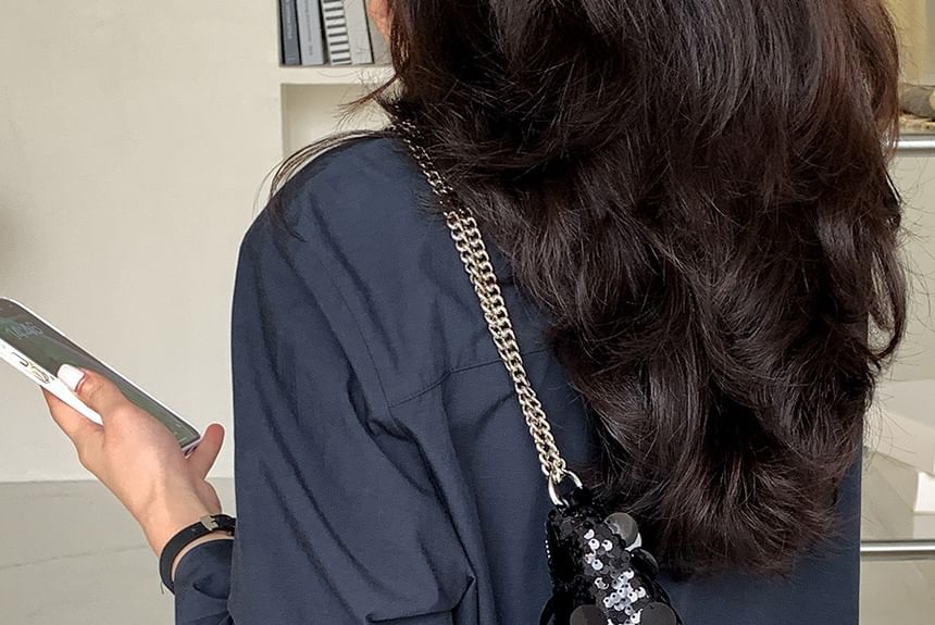 Strap Hobo Bag Chain Sequin