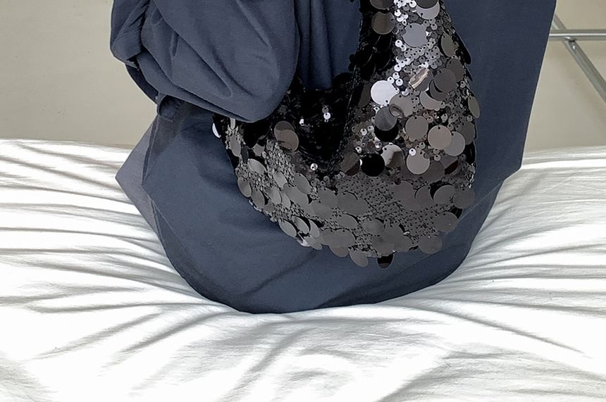 Strap Hobo Bag Chain Sequin
