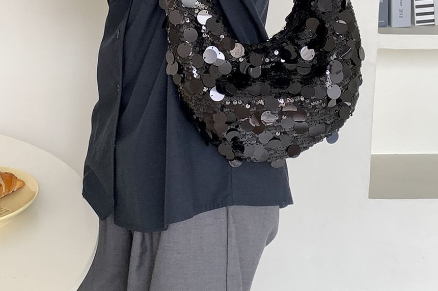 Strap Hobo Bag Chain Sequin