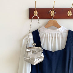 Bow Crossbody Leather Bag Faux