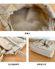 Bag Crossbody Nylon Drawstring Plain