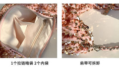 Crossbody Strap Chain Bag Sequin