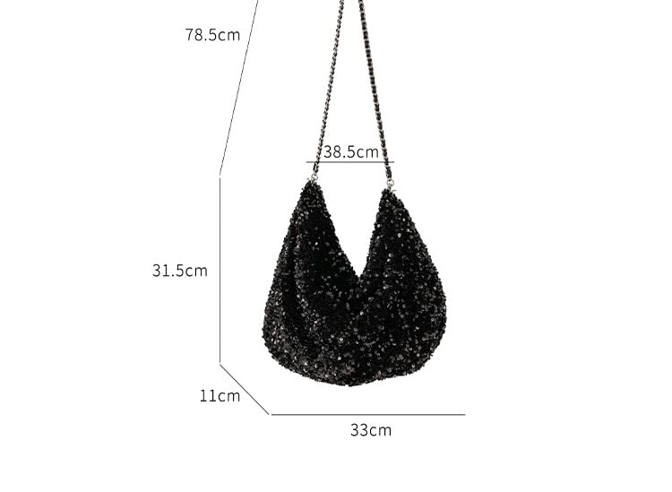 Crossbody Strap Chain Bag Sequin