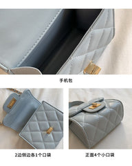Bag Crossbody Quilted Chain Strap Flap