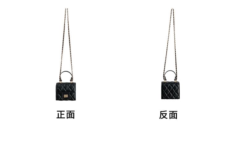 Bag Crossbody Quilted Chain Strap Flap