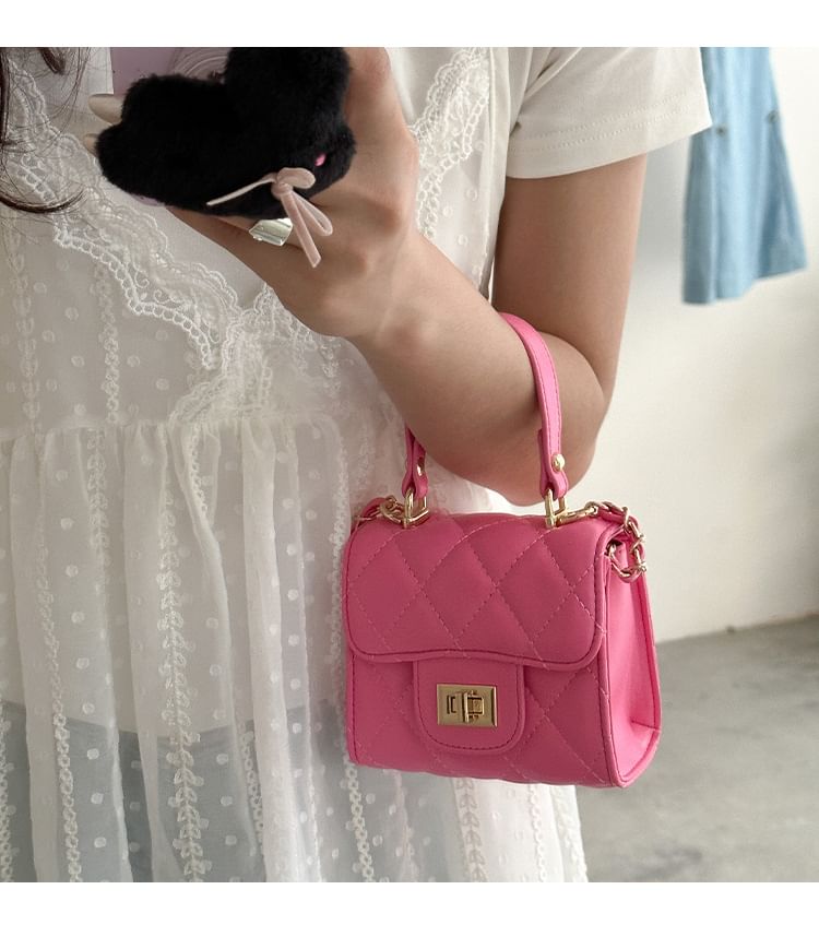 Bag Crossbody Quilted Chain Strap Flap