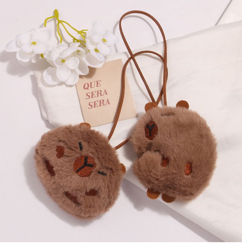 Capybara Chenille Bag Charm