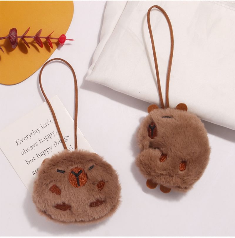 Capybara Chenille Bag Charm