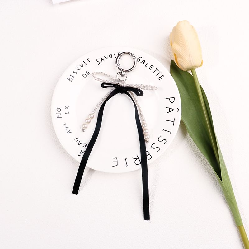 Ribbon Bag Charm Keyring