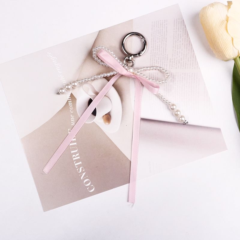 Ribbon Bag Charm Keyring
