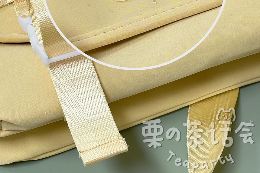 PVC Panel Buckled Tote Bag / Bag Charm / Set