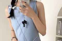 Plain Crossbody Charm Faux + Bag Pearl Leather Strap