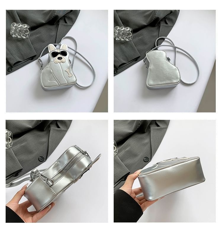 Crossbody Bag Leather Dog Faux
