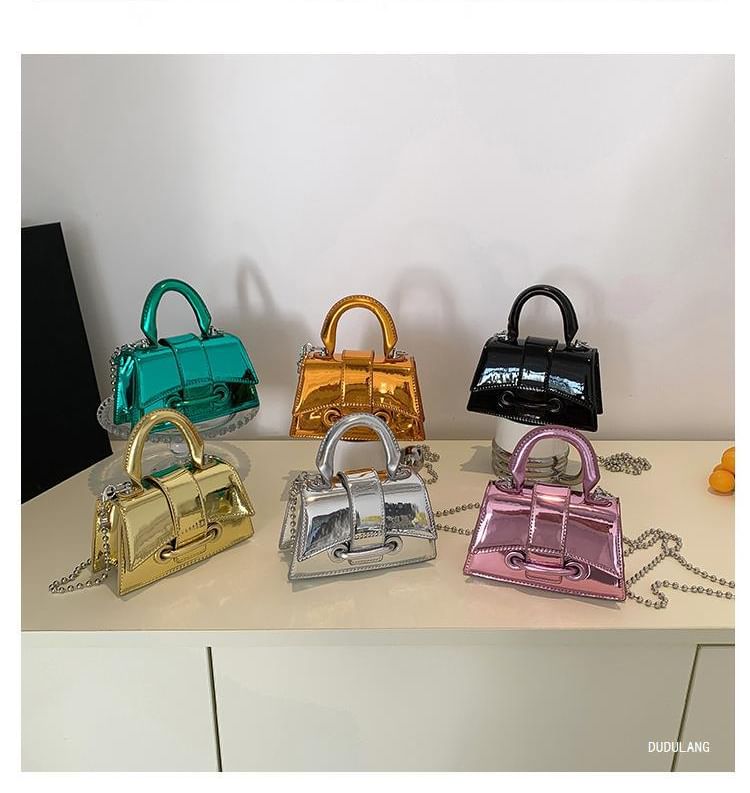 Strap Beaded Bag Crossbody Flap