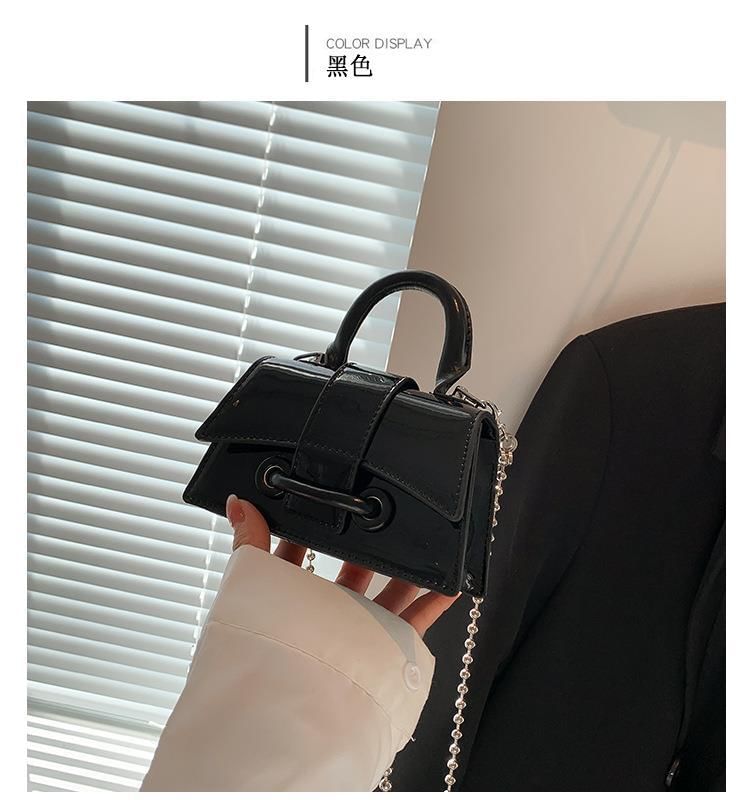 Strap Beaded Bag Crossbody Flap