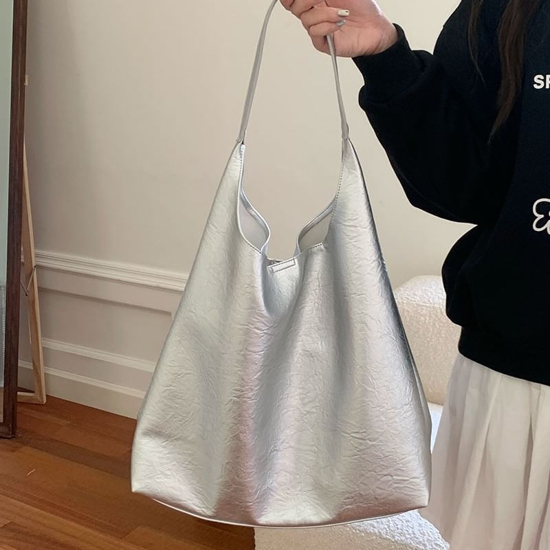 Faux Tote Bag Leather