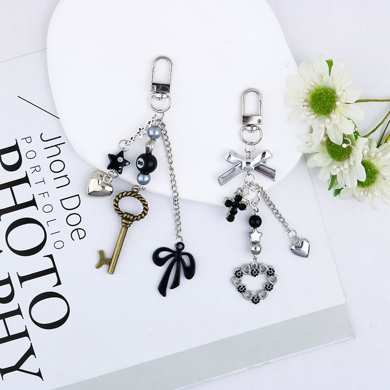 Alloy Bag Charm Keyring