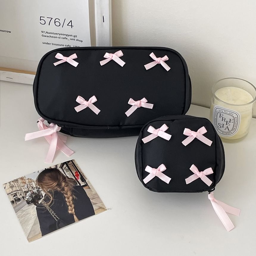Ribbon Makeup Bag / Pencil Case / Pouch