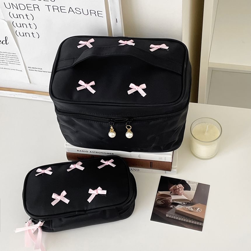 Ribbon Makeup Bag / Pencil Case / Pouch