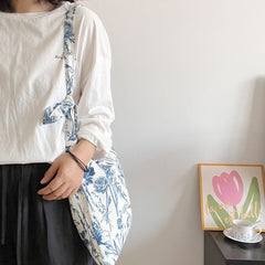 Tote Canvas Print Bag Floral