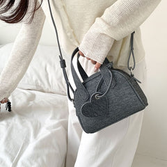Bag + Bowler Denim Charm Set: