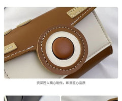 Block Color Flap Camera Bag Crossbody