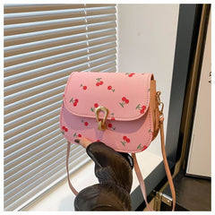 Cherry Print Satchel Bag