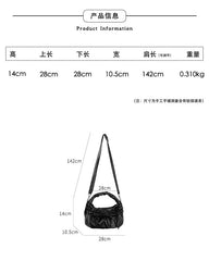 Bag Bow Shoulder Ruched