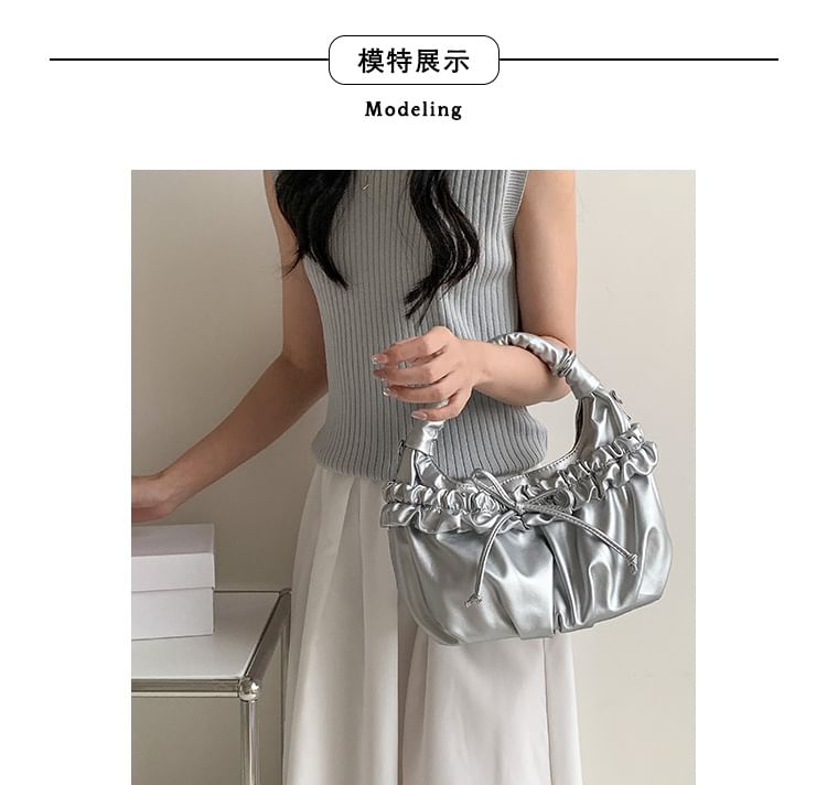 Bag Bow Shoulder Ruched