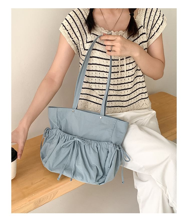 Tote Bag Bow Multi-Pocket
