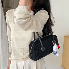 Shoulder Bag Faux Suede