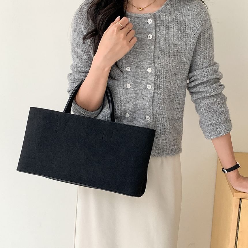 Tote Bag Suede Faux