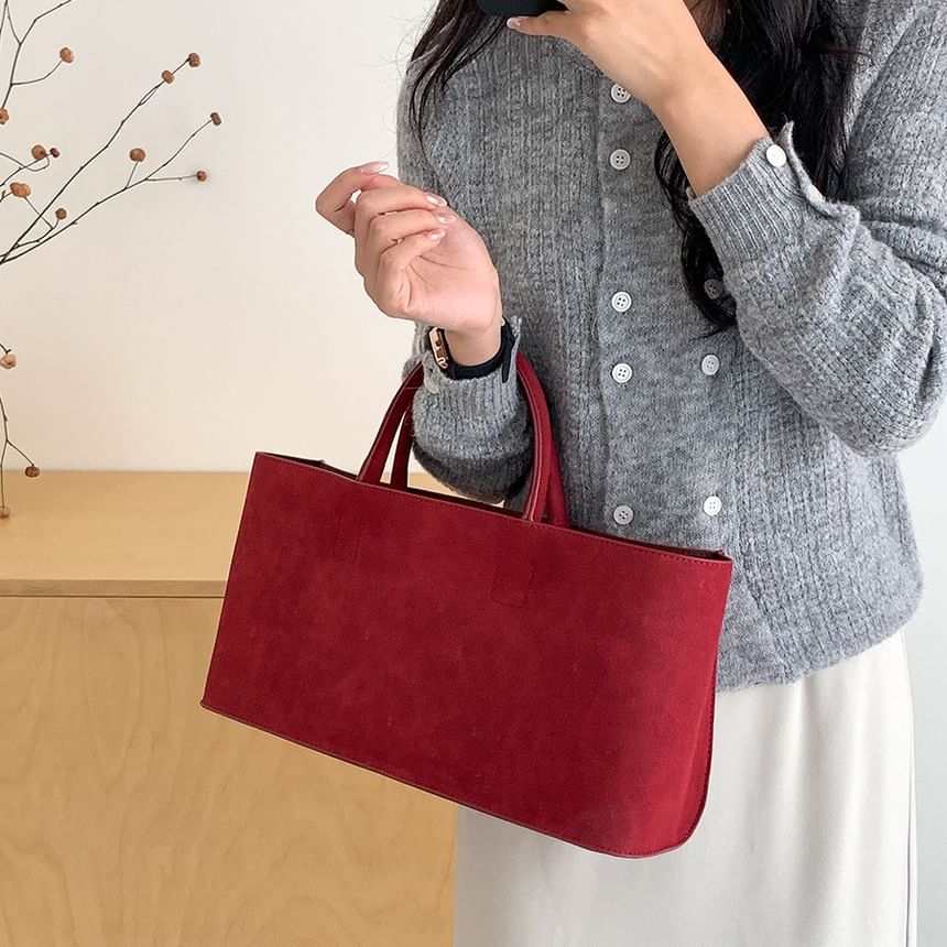 Tote Bag Suede Faux