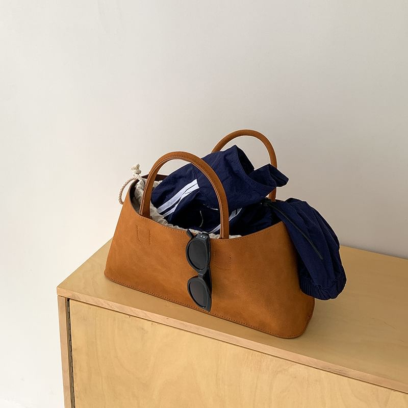Tote Bag Suede Faux