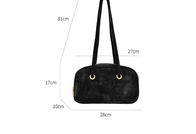 Suede Faux Shoulder Bag