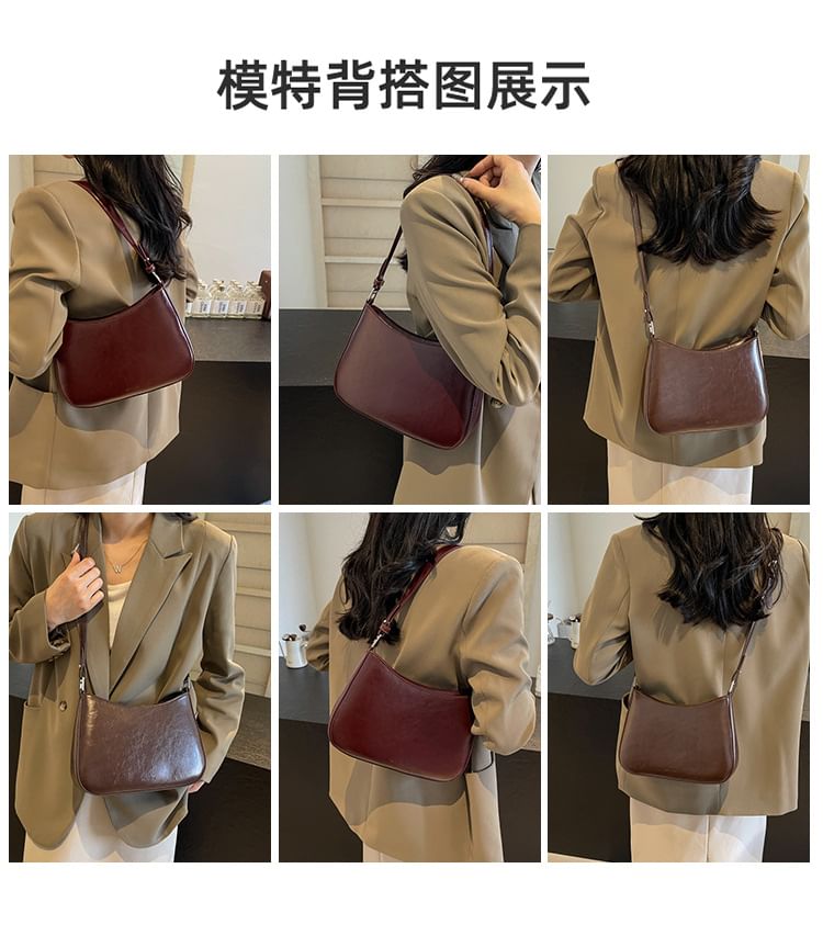 Shoulder Leather Faux Bag