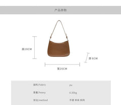 Shoulder Leather Faux Bag