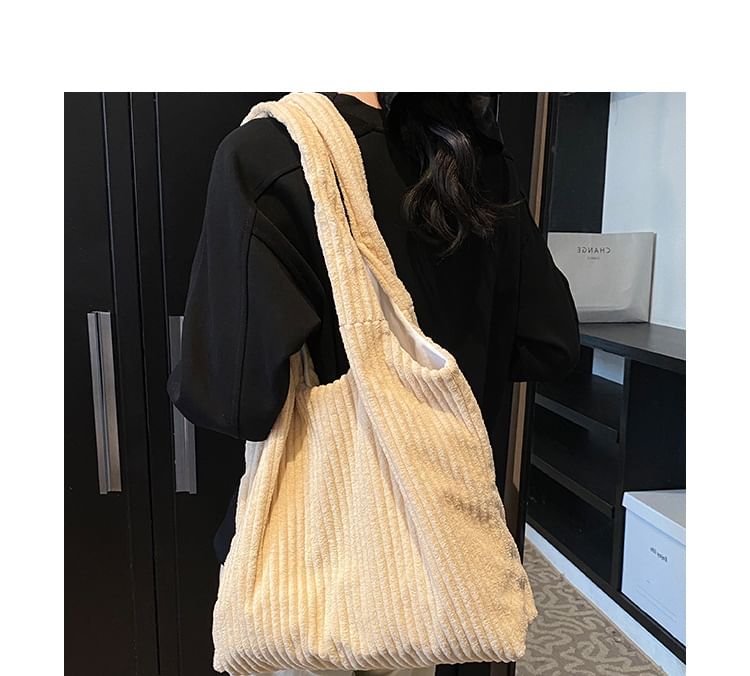 Plain Corduroy Bag Tote