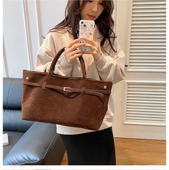 Bag Suede Tote Faux