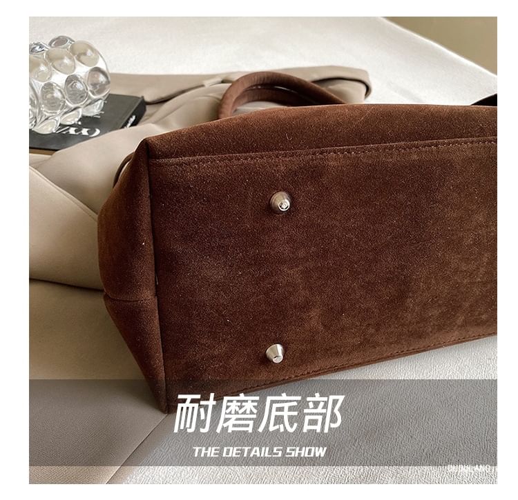 Bag Suede Tote Faux