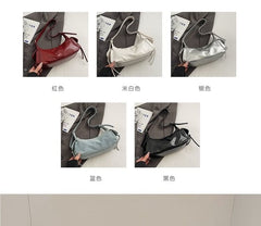 Multi-Pocket Leather Tote Faux Bag