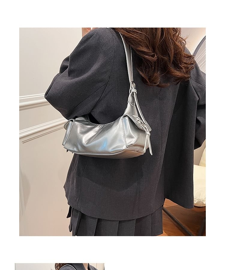 Multi-Pocket Leather Tote Faux Bag