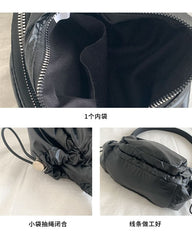 Drawstring Bag Plain Shoulder