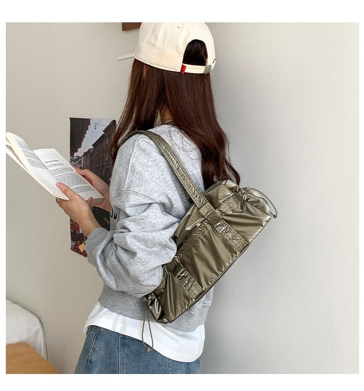 Bag Plain Shoulder Drawstring