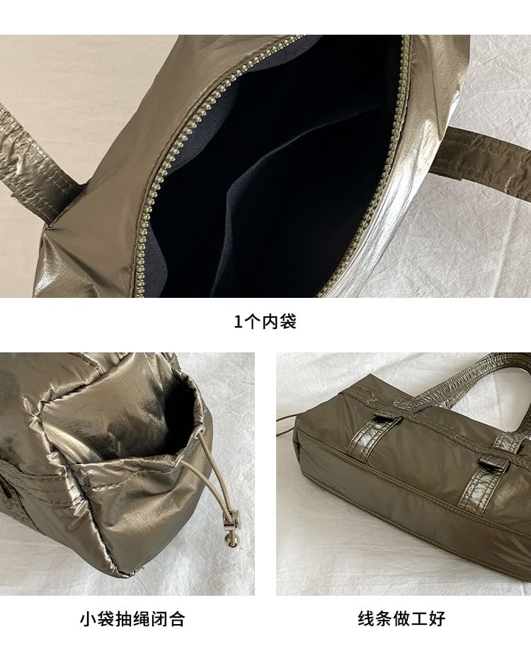 Bag Plain Shoulder Drawstring